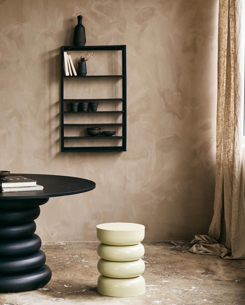 Wandplank 'Zaros' - Zwart