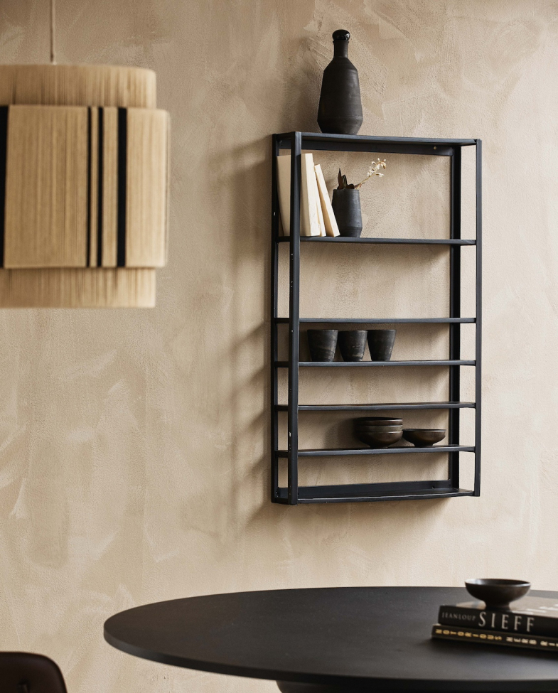 Wandplank 'Zaros' - Zwart