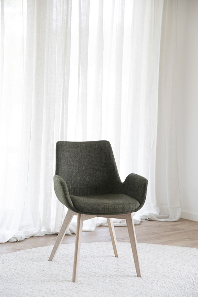 Fauteuil 'Drimsdale' - Groen/Witgepigmenteerd