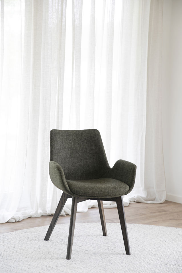 Fauteuil 'Drimsdale' - Groen/Bruin