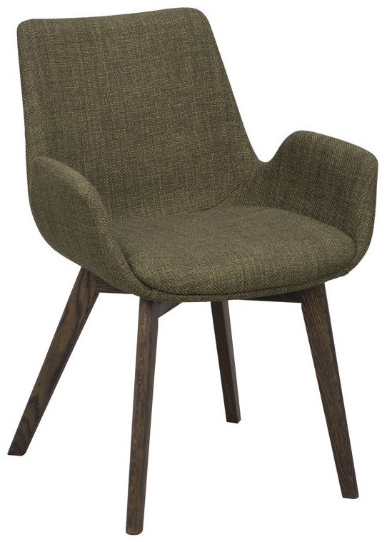 Fauteuil 'Drimsdale' - Groen/Bruin