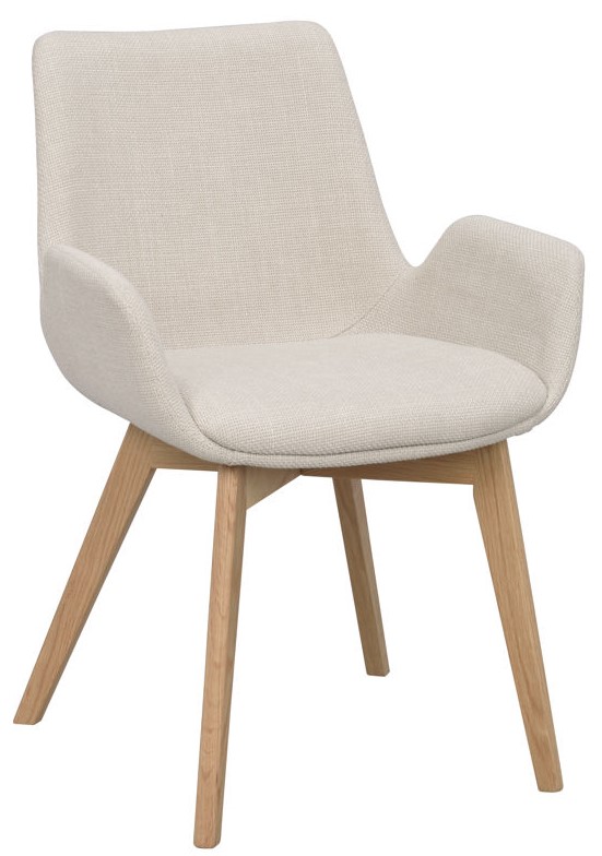 Fauteuil 'Drimsdale' - Beige/Eiken