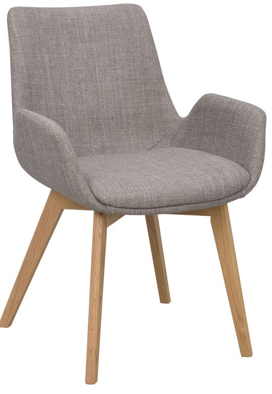 Fauteuil 'Drimsdale' - Grijs/Eiken