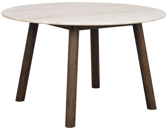 Eettafel 'Taransay' Rond 125cm - Beige/Bruin