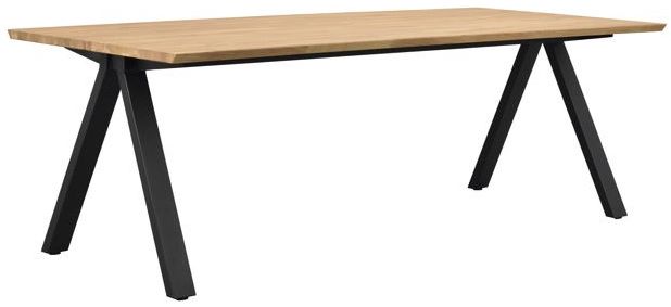 Eettafel 'Carradale' 220 cm - Eiken/V-poot