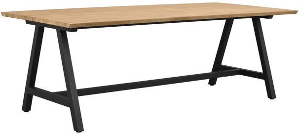 Eettafel 'Carradale' 220x100cm - Eiken/A-poot