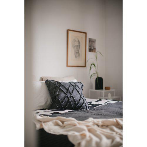 Kussenhoes 'Alma' 50x50 - Grijs