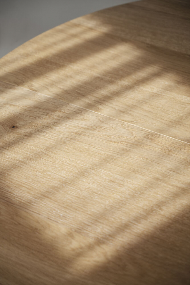 Eettafel 'Glenside' Rond 130cm - Eik