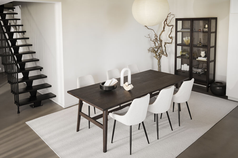 Eettafel 'Plainfield' 220x100cm - Donkere eik