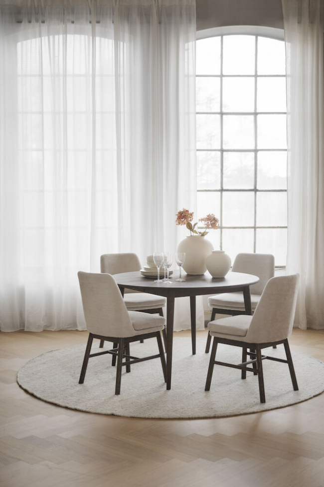 Eettafel 'Tyler' Rond 120cm - Bruin