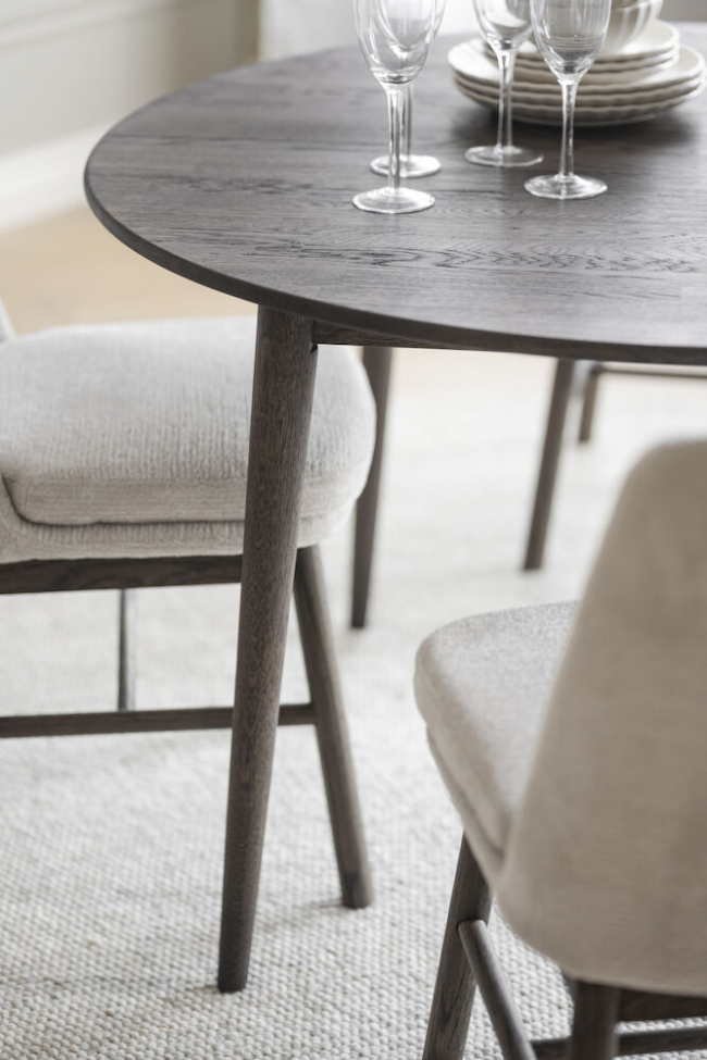 Eettafel 'Tyler' Rond 120cm - Bruin