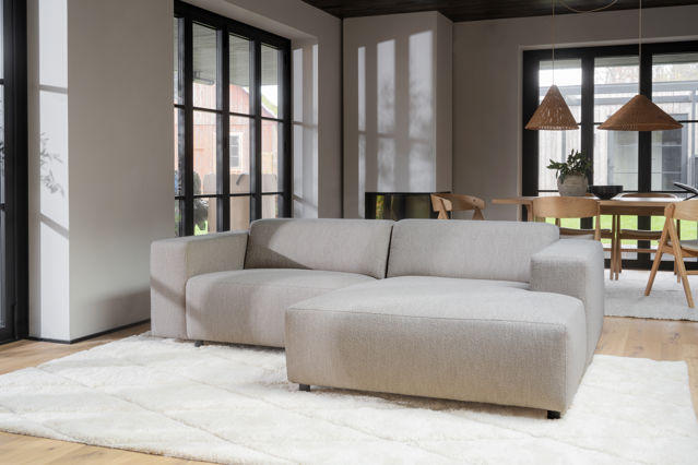 3-Zitsbank 'Willard' Chaise Longue H - Beige