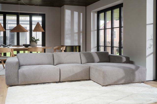 4-Zitsbank 'Willard' Chaise Longue H - Beige