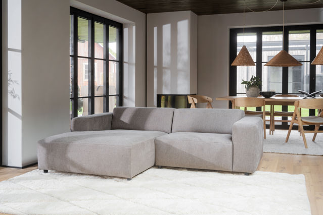 3-Zitsbank 'Willard' Chaise Longue V - Beige
