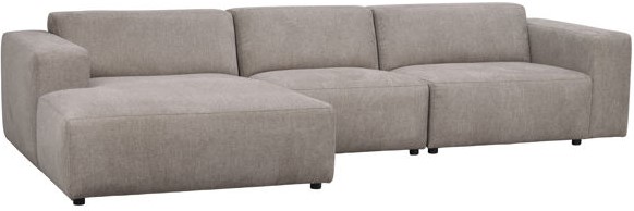 4-Zitsbank 'Willard' Chaise Longue V - Beige