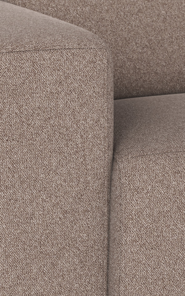 3-zits hoekbank 'Willard' - Beige
