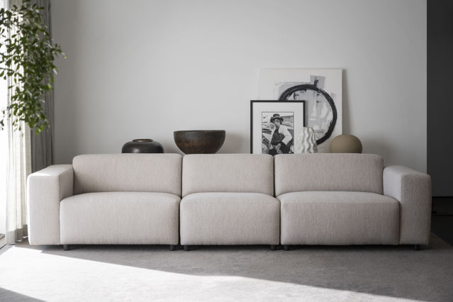 4-Zitsbank 'Willard' - Lichtbeige
