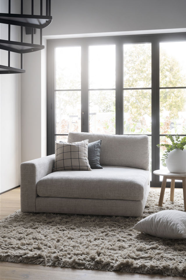 Chaise longue 'Duncan' V - Lichtgrijs