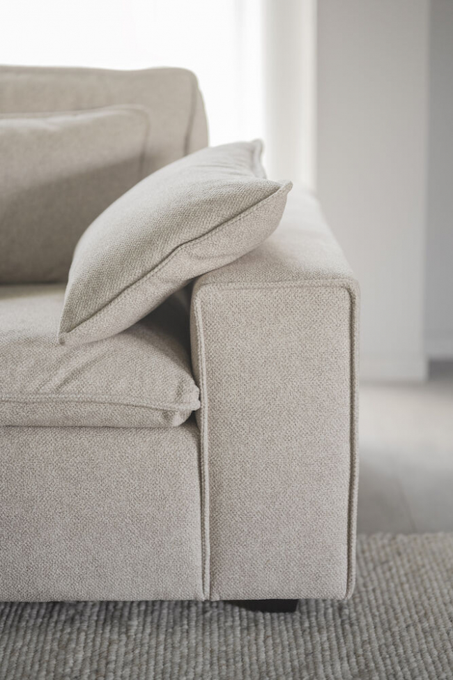 Bank 'Rawlins' 3-zits 226cm - Beige