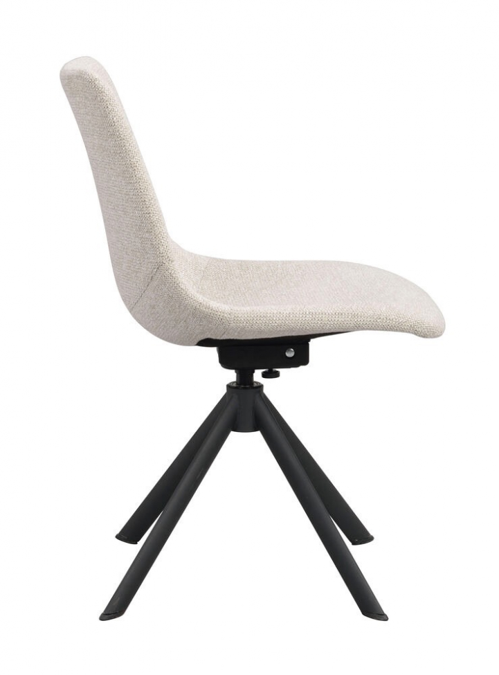 Stoel 'Dunmore' - Lichtbeige/Zwart