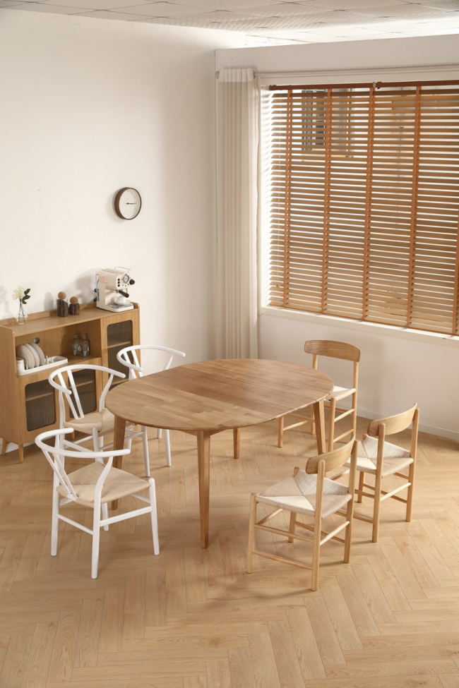 Eettafel 'Isola'Rond 120cm - Eik