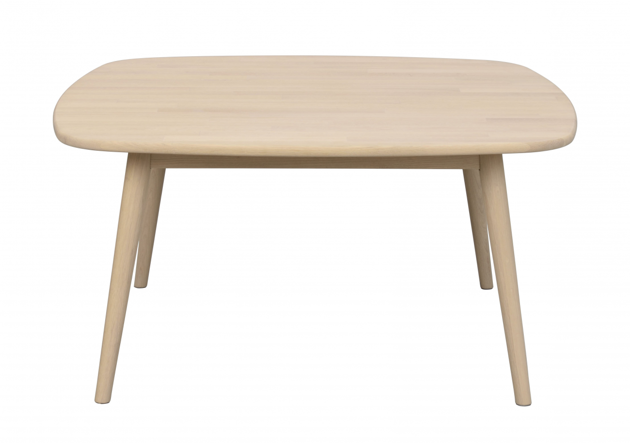 Salontafel 'Tompkins' 90x90cm - Witgepigmenteerd eiken