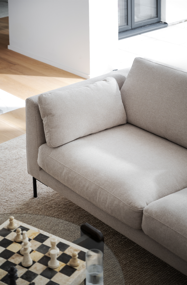 Bank 'Corwin' Chaise longue rechts - Lichtbeige