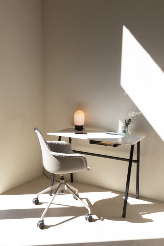 Bureau fauteuil 'Kuip' - Wit