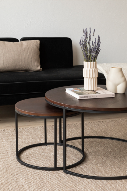 Salontafel 'Prime' L 2 delen - Notenhout