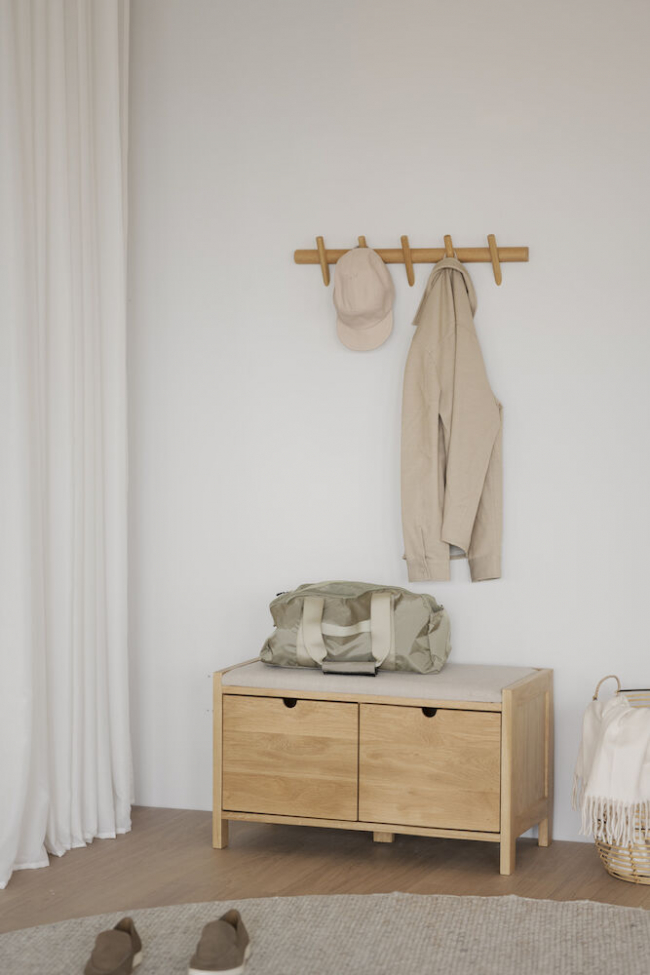 Hakenlijst 'Hillmond' 65cm - Eik