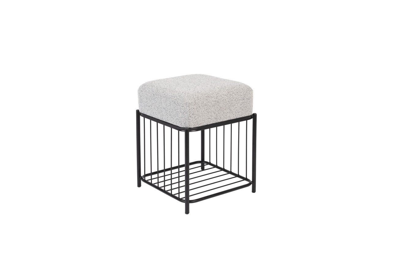 Hocker 'Milou' Vierkant - Grijs