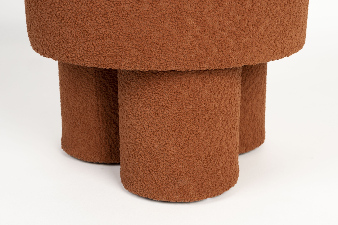 Hocker 'Marcos' - Rood Bruin