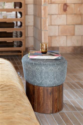 Hocker 'Fragment' - Zwart/Wit