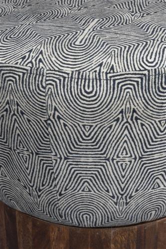 Hocker 'Fragment' - Zwart/Wit