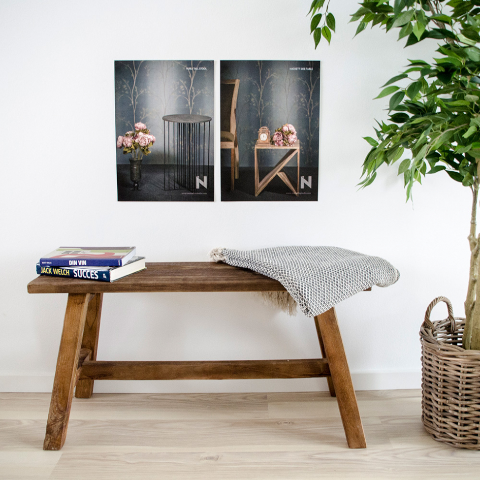 Houten bank 'Barcelona' 90x25cm - Teak