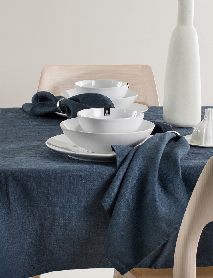 4-pack Servet 'Sunshine' 45x45 - Donkerblauw