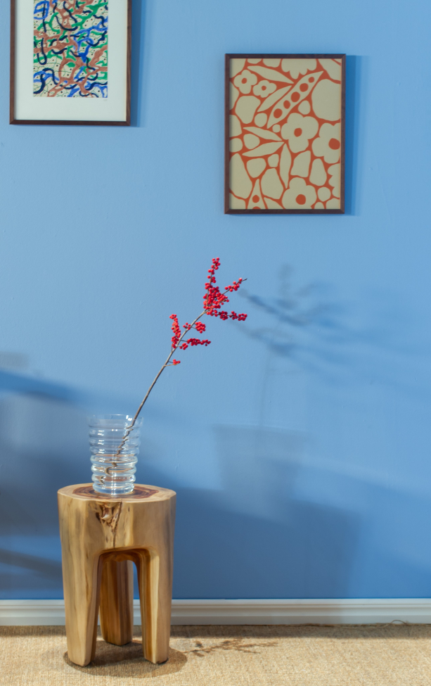 Hocker 'Rose Teak' - Natuurlijk