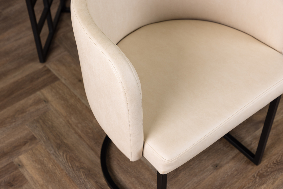 Stoel 'Simrishamn' - Beige