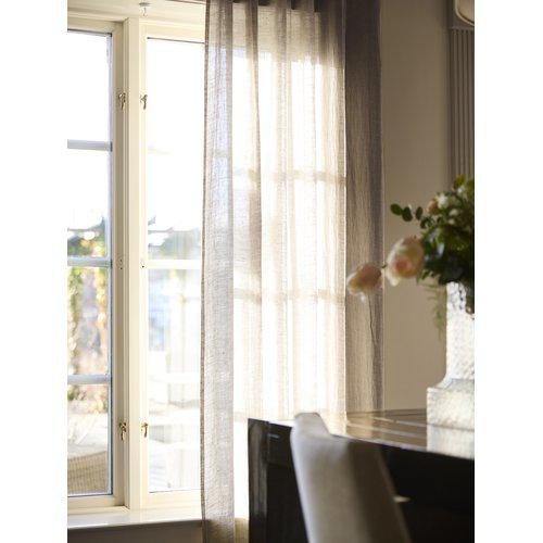 Gordijn 'Edith' 2-pack 140x280 - Beige