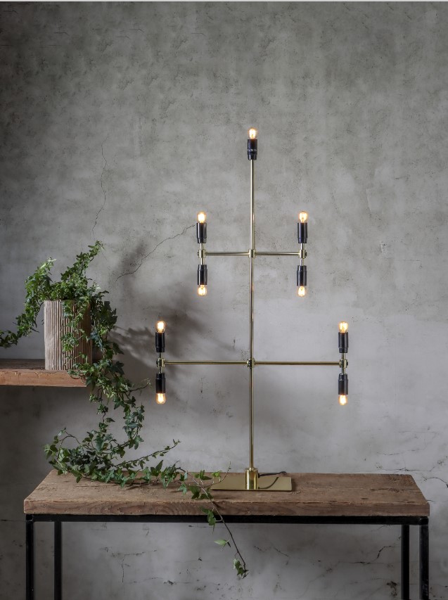 Adventslamp 'Twice' - Messing
