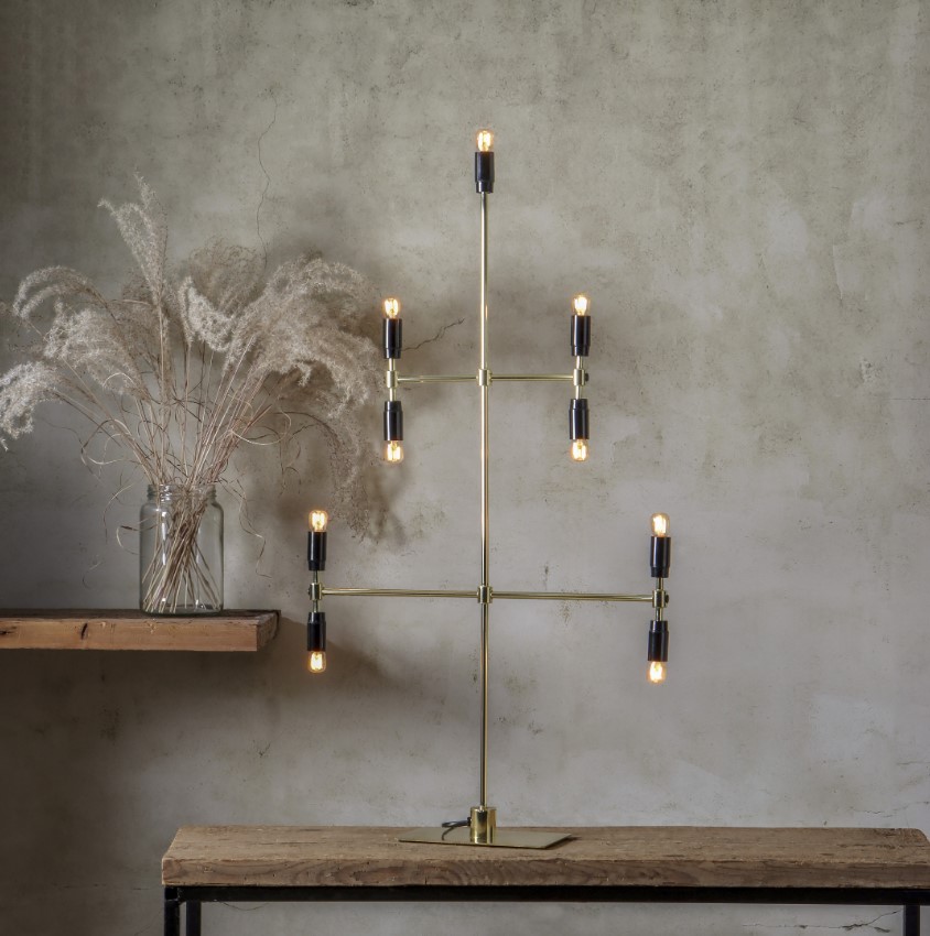 Adventslamp 'Twice' - Messing