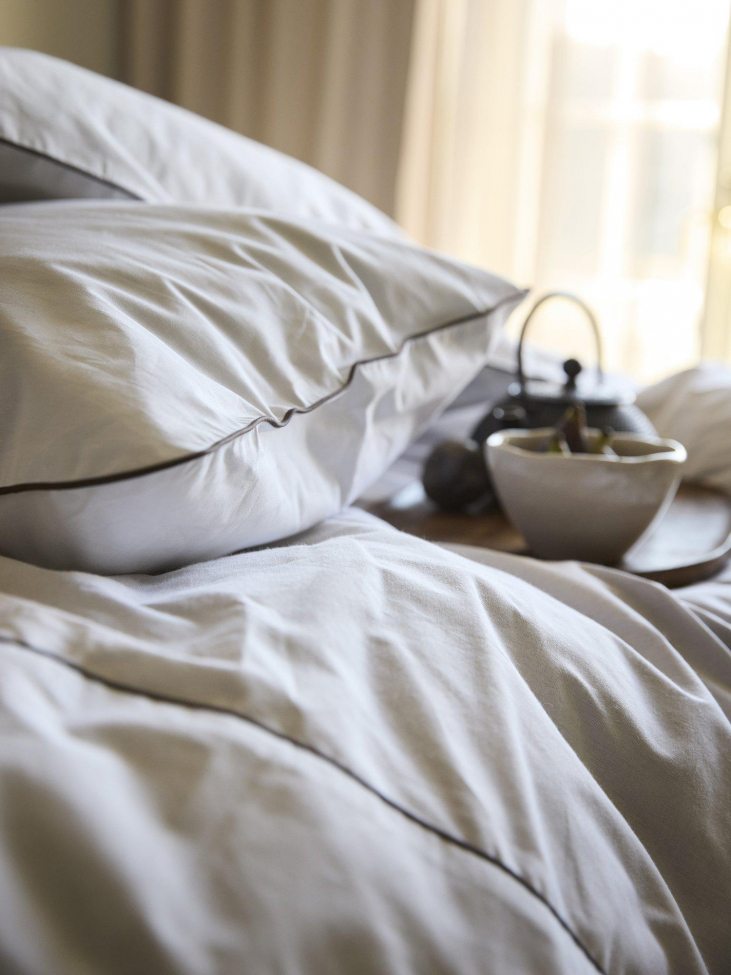 Beddenset 'Carlton' 150x210 - Wit