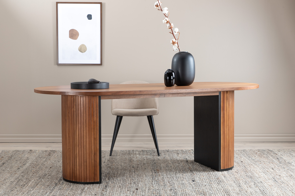 Eettafel 'Barkaby' 90x200cm - Bruin