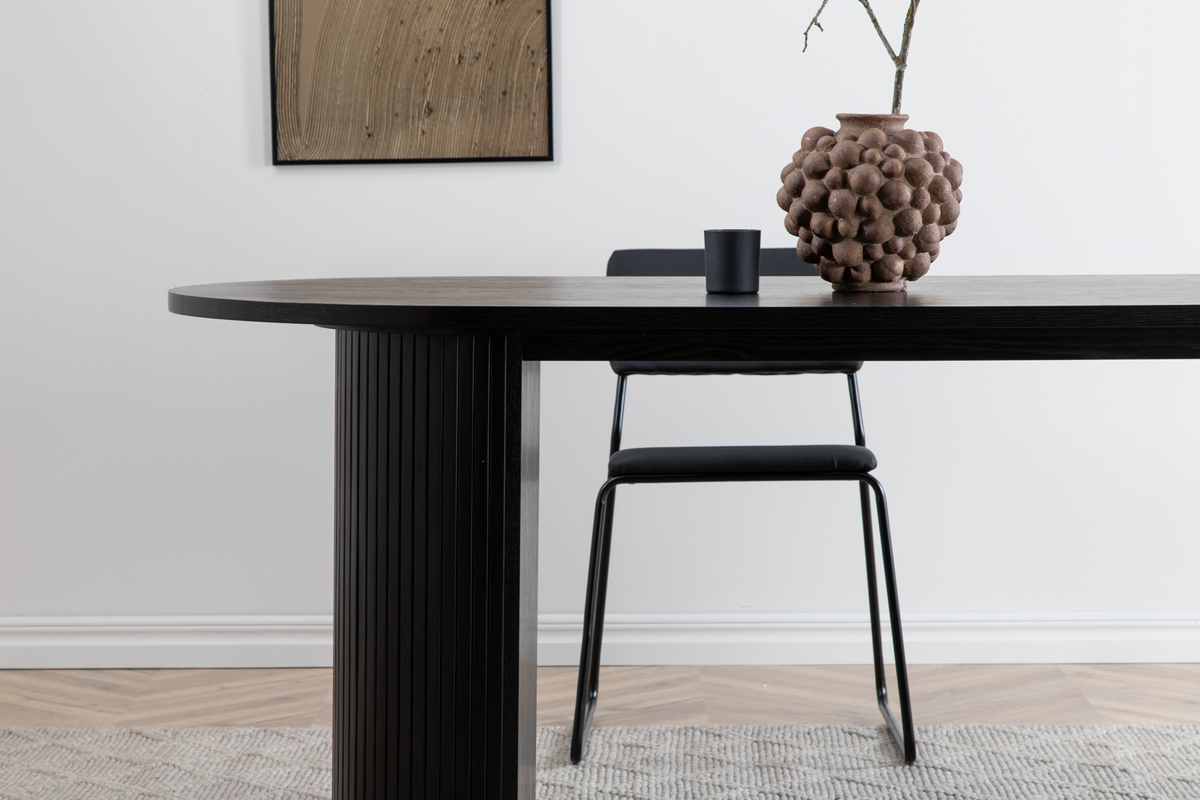 Eettafel 'Barkaby' 90x200cm - Zwart