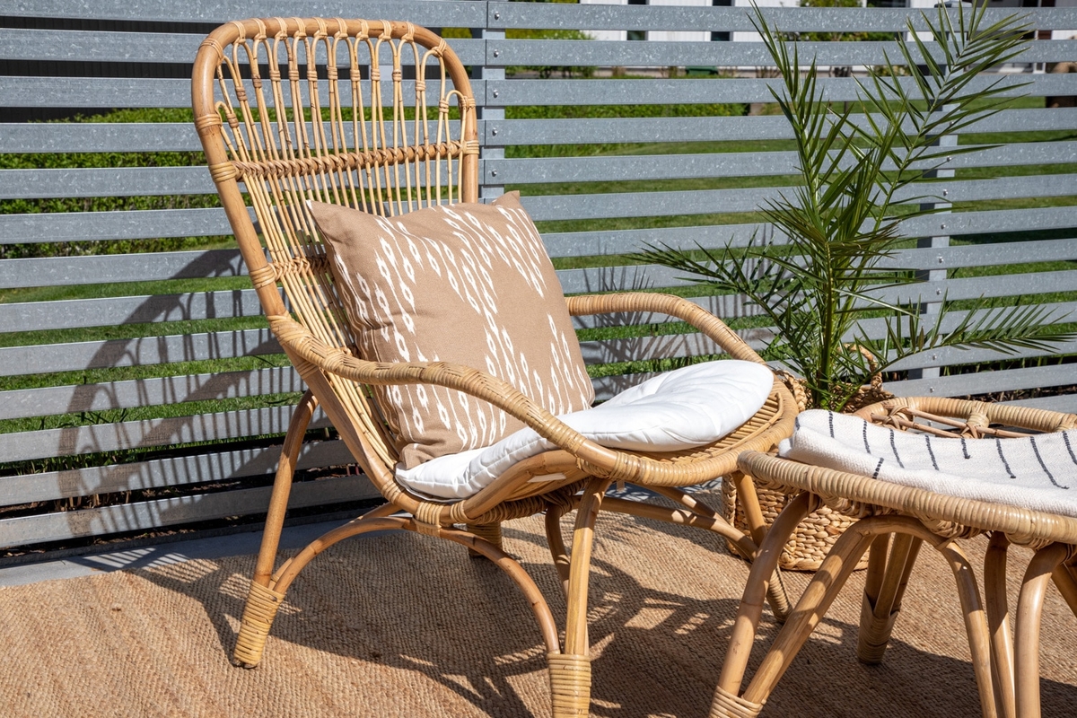 Fauteuil 'Edsta' - Natuurlijk