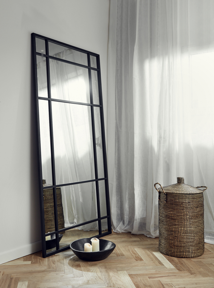 Spiegel 'Spirit' 102x204cm - Zwart