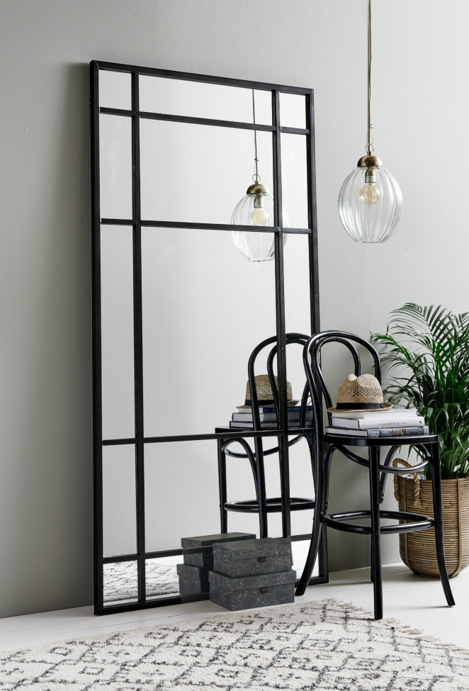 Spiegel 'Spirit' 102x204cm - Zwart