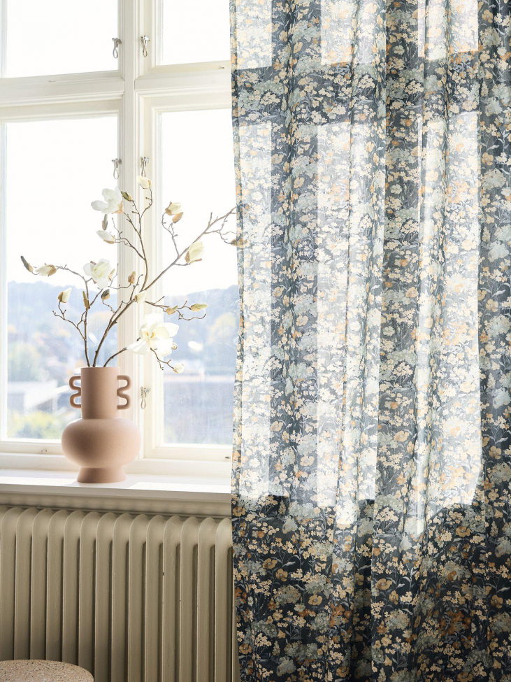 2-pack Gordijn 'Äng' 135x280cm - Blauw