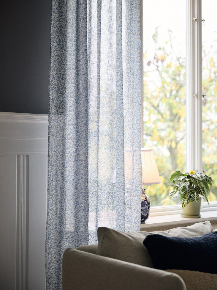 2-pack Gordijn 'Filippa' 140x280cm - Blauw