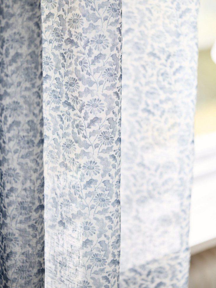 2-pack Gordijn 'Filippa' 140x280cm - Blauw